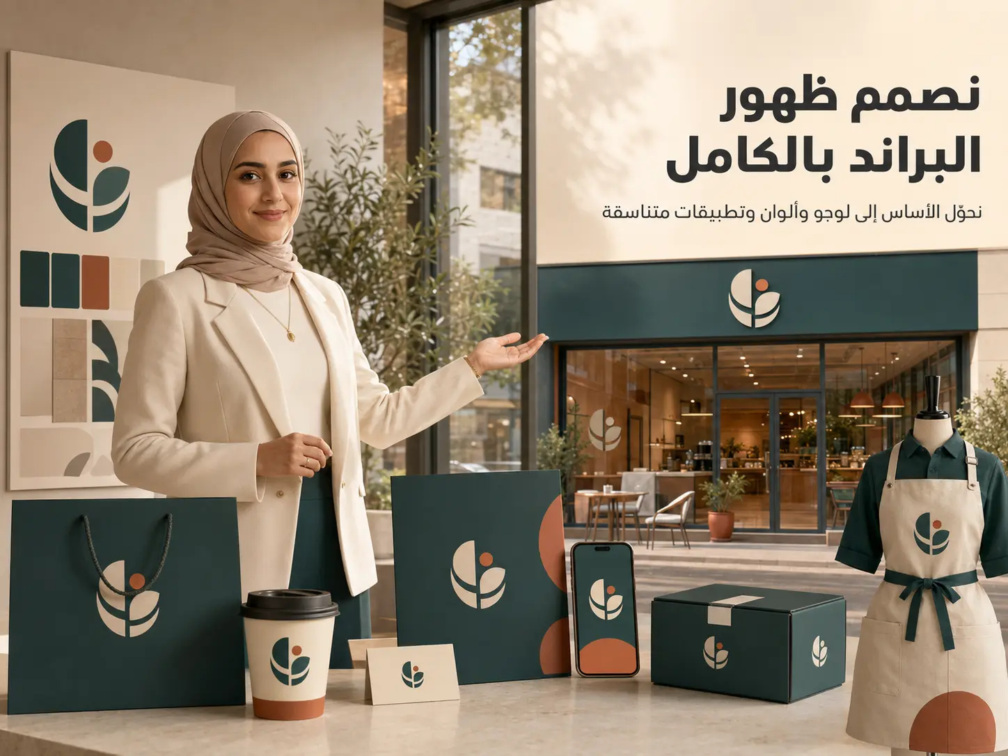 نصمم ظهور البراند وتطبيقاته بالكامل