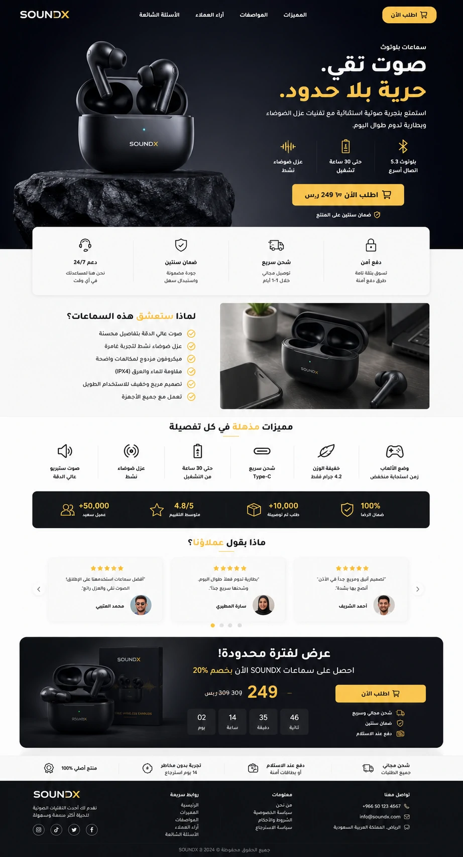نموذج صفحة هبوط لجمع بيانات التمويل