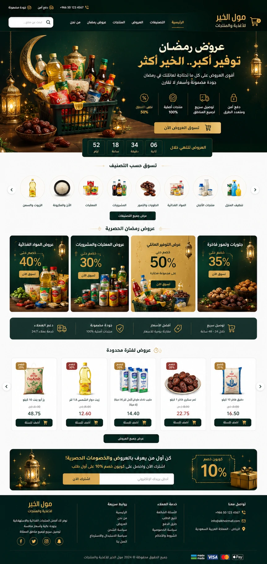 نموذج صفحة هبوط لشركة عقارات